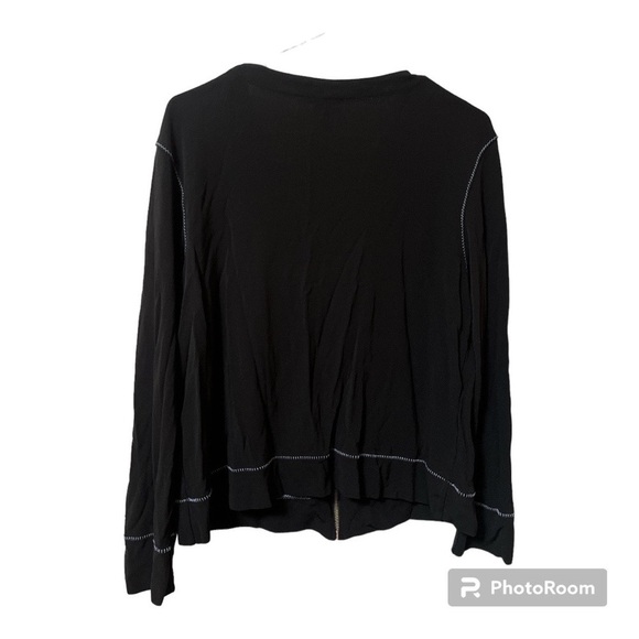 J. Jill Black Dressy Sporty Jacket L - Picture 2 of 3